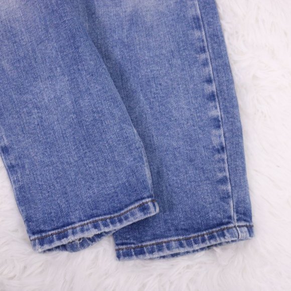 Zara mid rise medium wash ankle boyfriend jeans b7 - Picture 6 of 9